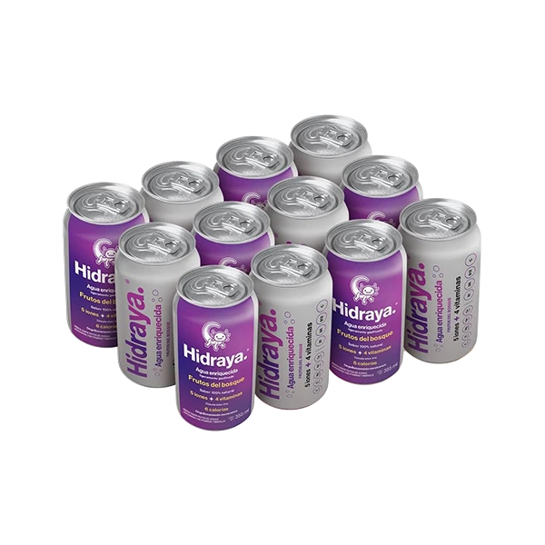 [12packhidrayaFrutosTermo] Hidraya Agua Enriquecida 12 pack sabor Frutos del Bosque